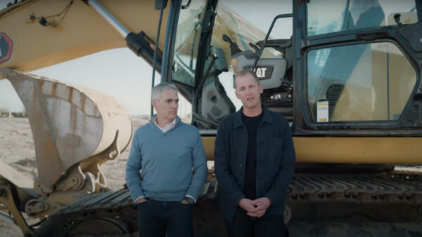 Photo of two men explaining the upcoming Utah City project - a snapshot of this video https://www.youtube.com/watch?v=DnQyX-UA7kY