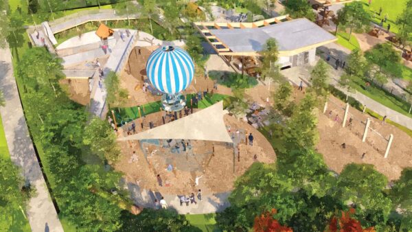 Concept artwork of play area at Utah City.